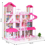 Poppenhuis - poppenhuis meubels - complete set - met led