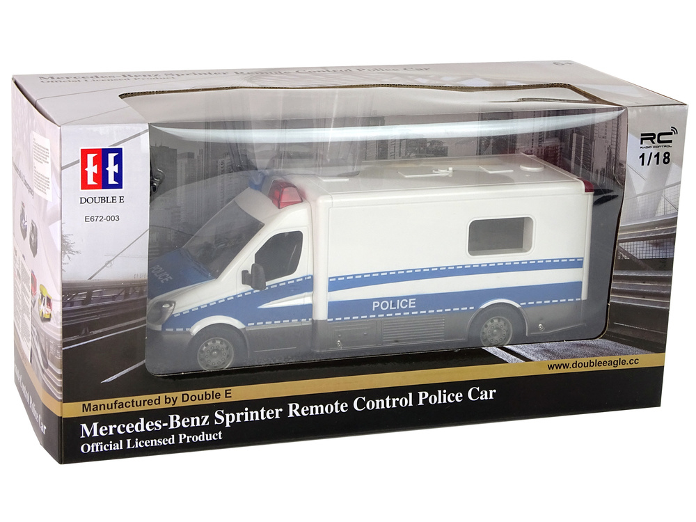 RC politieauto - sirene geluid en verlichting - blauw