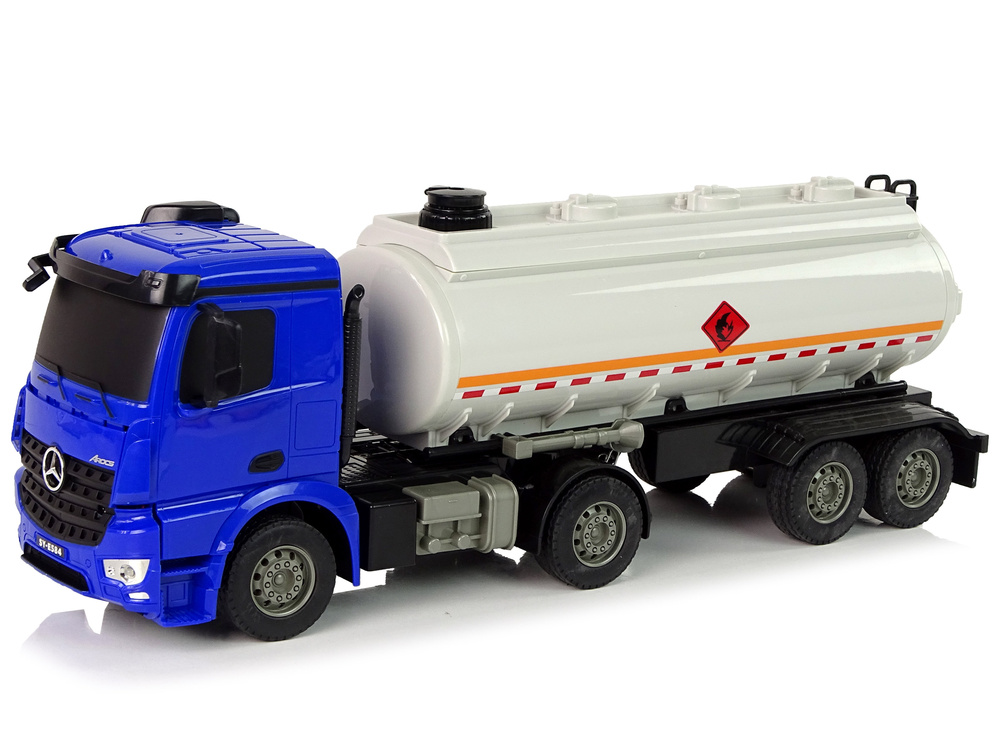 Mercedes - rc tankwagen - motorgeluid & verlichting - blauw