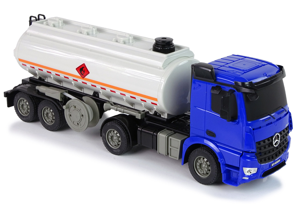 Mercedes - rc tankwagen - motorgeluid & verlichting - blauw