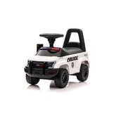 Loopauto - politie thema - 62x29x43 cm - wit