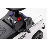 Loopauto - politie thema - 62x29x43 cm - wit