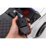 Loopauto - politie thema - 62x29x43 cm - wit