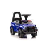 Loopauto - politie thema - 62x29x43 cm - blauw