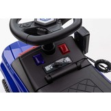 Loopauto - politie thema - 62x29x43 cm - blauw