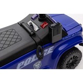 Loopauto - politie thema - 62x29x43 cm - blauw