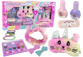 Make-up set - met hoofdband, nagellak, haarelastiekjes, een set nagelstickers