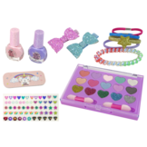 Make-up set - met hoofdband, nagellak, haarelastiekjes, een set nagelstickers