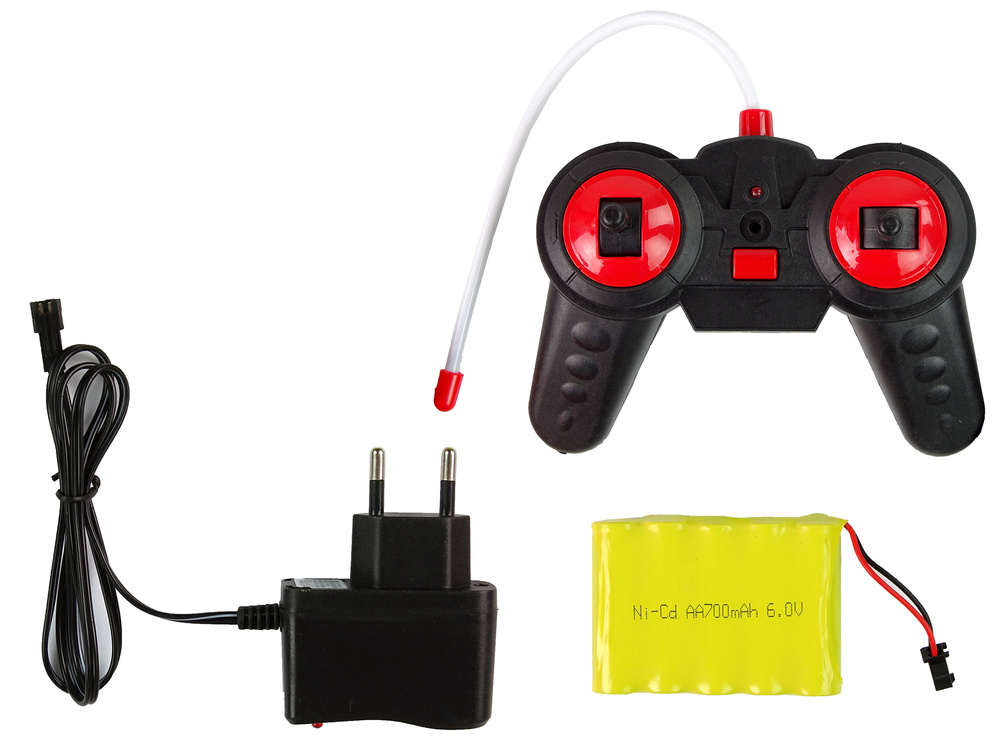 RC sportwagen - led verlichting - rood/zwart