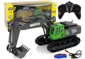 RC rups graafmachine-motorgeluid- bestuurbare bak- groen