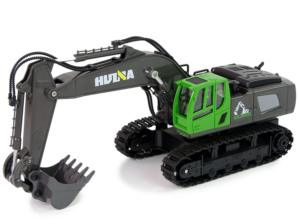 RC rups graafmachine-motorgeluid- bestuurbare bak- groen