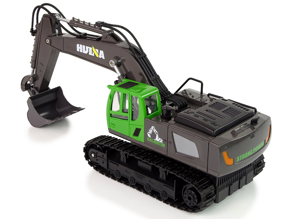 RC rups graafmachine-motorgeluid- bestuurbare bak- groen