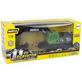 RC rups graafmachine-motorgeluid- bestuurbare bak- groen