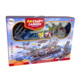 Vliegdekschip speelgoed - straaljagers - militaire voertuigen