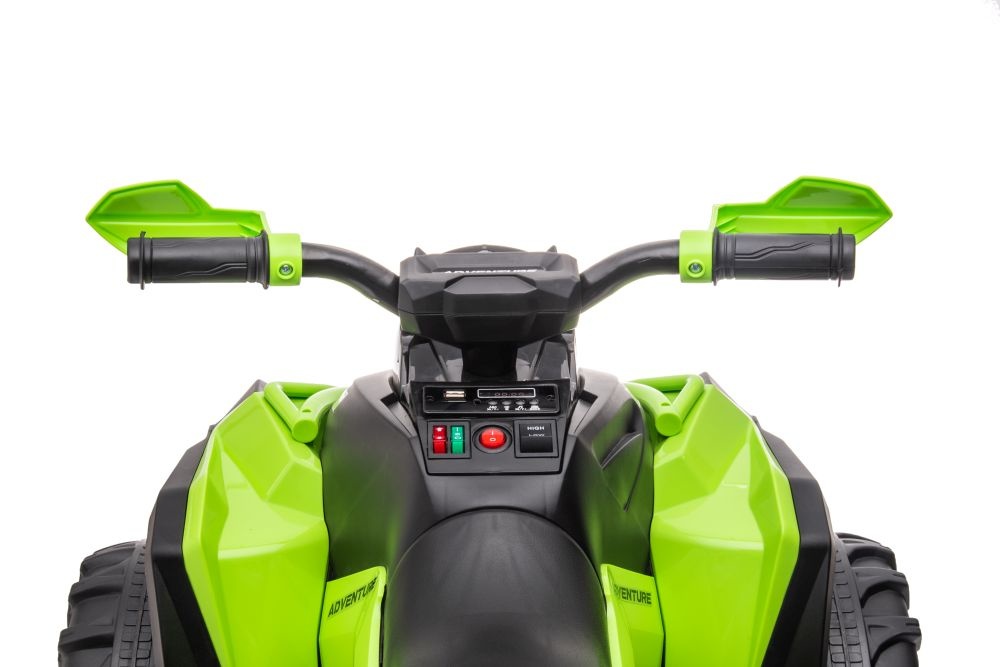 Elektrische kinderquad - 98x63x62 cm - zwart groen