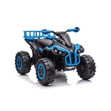 Elektrische kinderquad - 98x63x62 cm - zwart blauw
