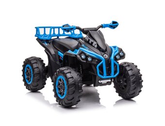Elektrische kinderquad - 98x63x62 cm - zwart blauw
