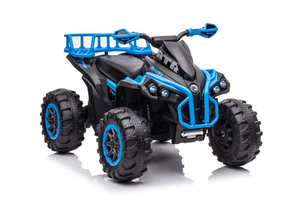 Elektrische kinderquad - 98x63x62 cm - zwart blauw