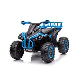 Elektrische kinderquad - 98x63x62 cm - zwart blauw