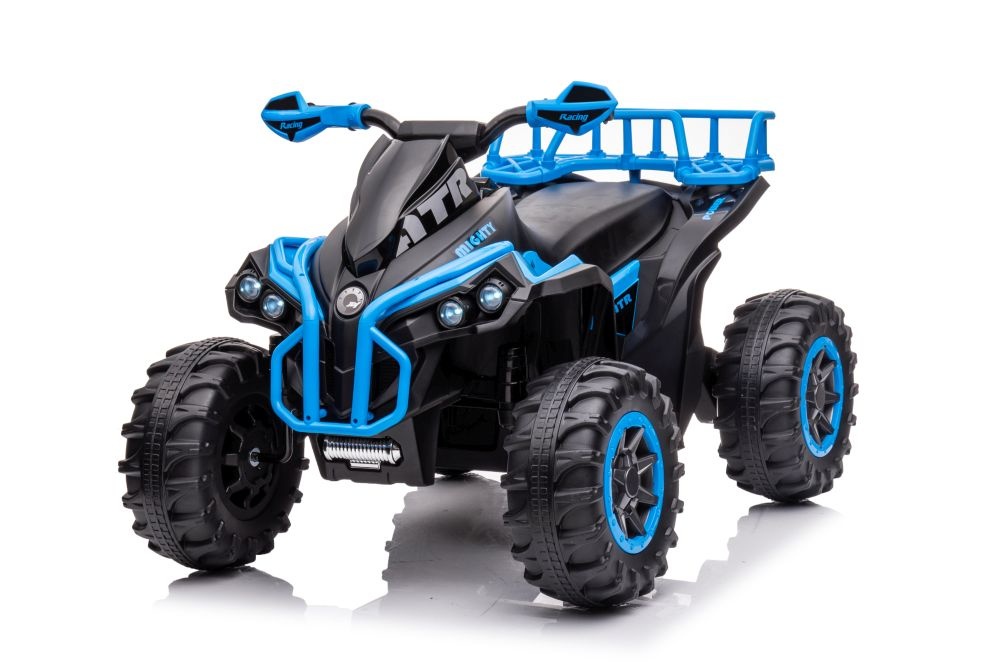 Elektrische kinderquad - 98x63x62 cm - zwart blauw