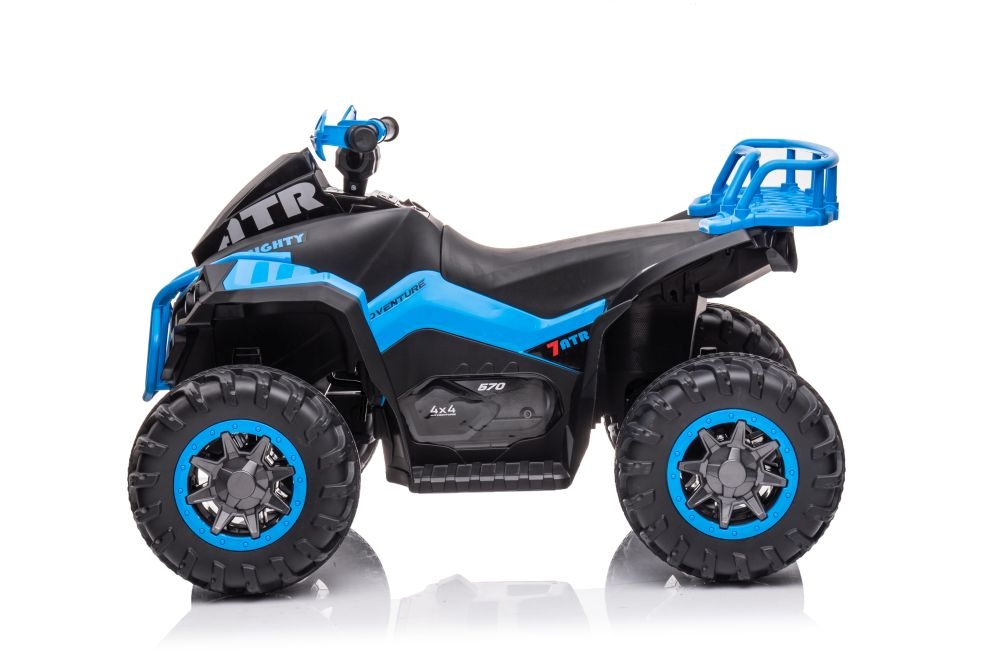 Elektrische kinderquad - 98x63x62 cm - zwart blauw
