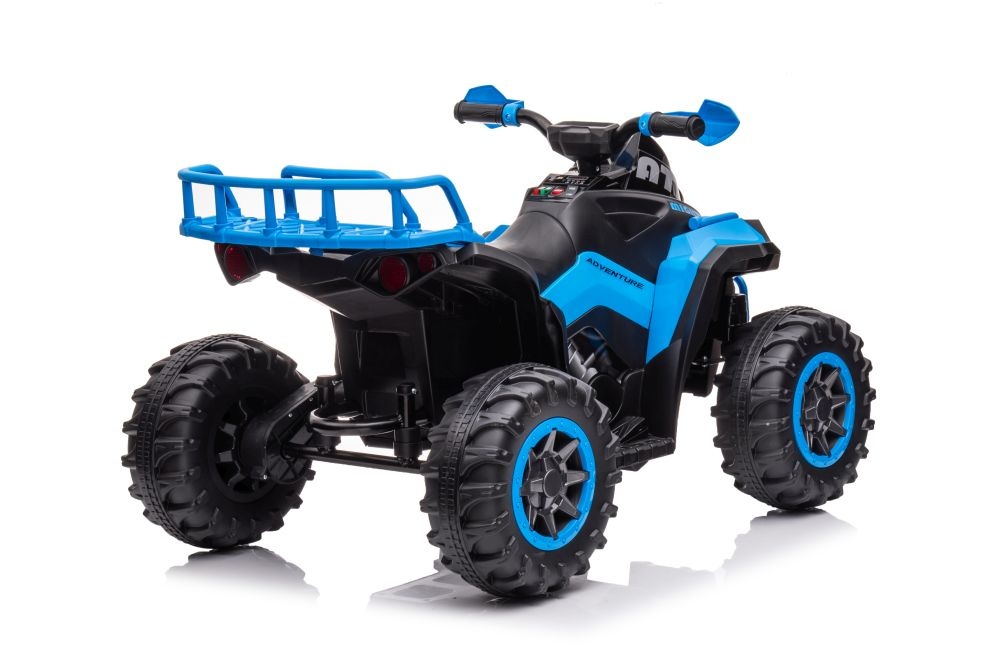 Elektrische kinderquad - 98x63x62 cm - zwart blauw