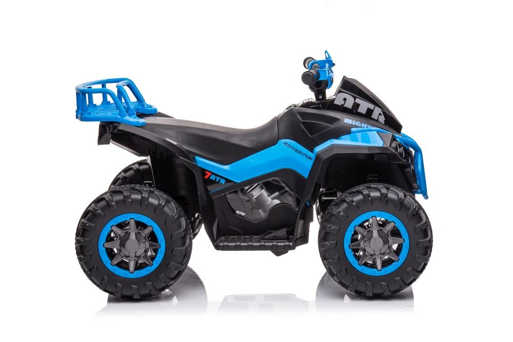 Elektrische kinderquad - 98x63x62 cm - zwart blauw