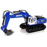 RC graafmachine - motorgeluid - bestuurbare bak - blauw