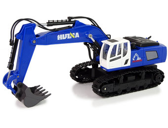 RC graafmachine - motorgeluid - bestuurbare bak - blauw