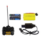 RC torenkraan - met licht en geluid - 90 cm - geel