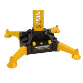 RC torenkraan - met licht en geluid - 183 cm - geel