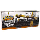 RC torenkraan - met licht en geluid - 183 cm - geel