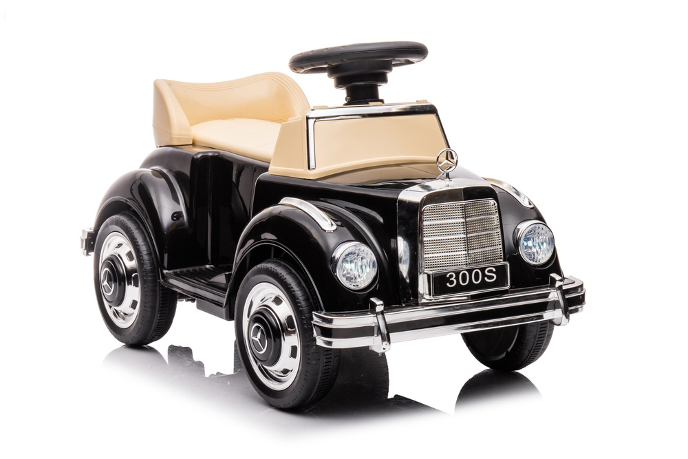 Mercedes 300S - loopauto - 78x40x30 cm - zwart