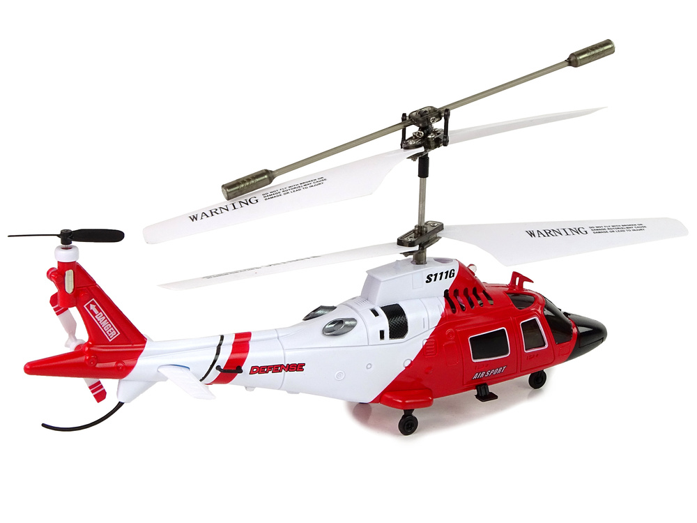 Syma S111G RC helikopter - met 3 Kanaal vliegroute - rood/wit