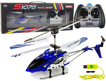 Syma S107G RC helikopter - met 3 Kanaal vliegroute - blauw/wit