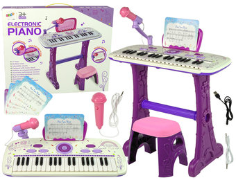 Speelgoed piano - USB & muzieknoten - 50x21x3 cm - paars