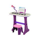 Speelgoed piano - USB & muzieknoten - 50x21x3 cm - paars