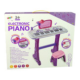 Speelgoed piano - USB & muzieknoten - 50x21x3 cm - paars