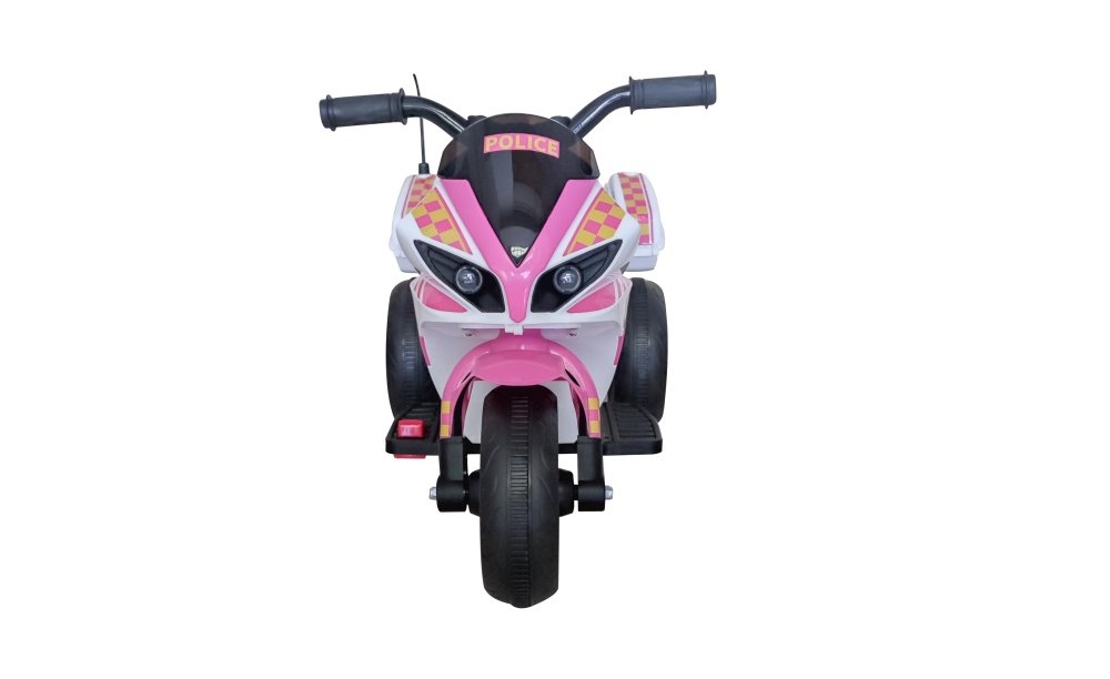 Elektrische kindermotor - led verlichting - roze