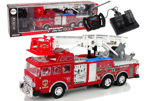RC brandweerwagen - sirene/geluid en verlichting - rood