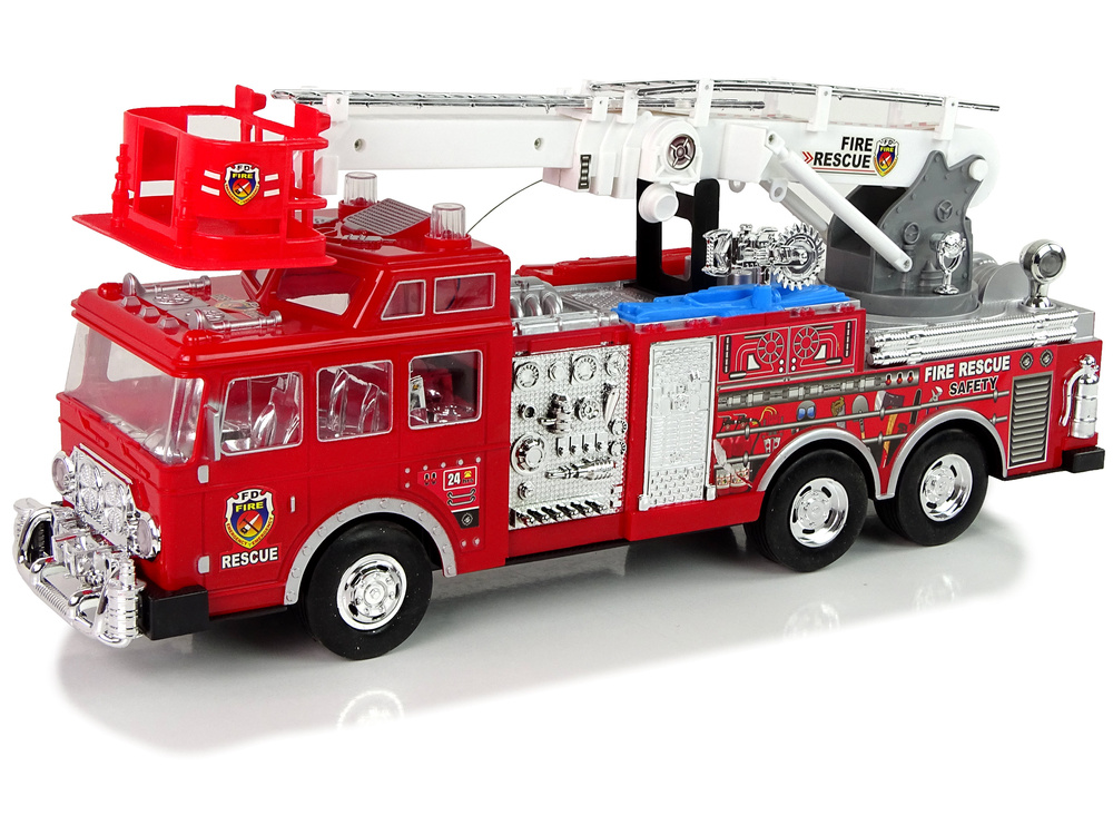 RC brandweerwagen - sirene/geluid en verlichting - rood