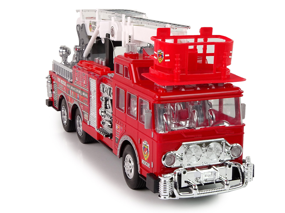 RC brandweerwagen - sirene/geluid en verlichting - rood