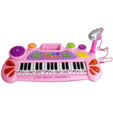 Speelgoed piano - microfoon & 31 toetsen - 44x20x5 cm - roze