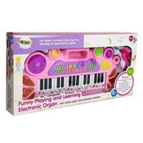 Speelgoed piano - microfoon & 31 toetsen - 44x20x5 cm - roze