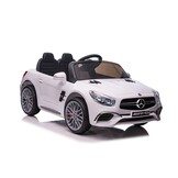 Mercedes SL65 S - elektrische kinderauto - 108x63x46 cm - wit