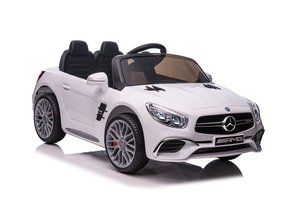 Mercedes SL65 S - elektrische kinderauto - 108x63x46 cm - wit