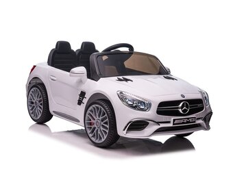Mercedes SL65 S - elektrische kinderauto - 108x63x46 cm - wit