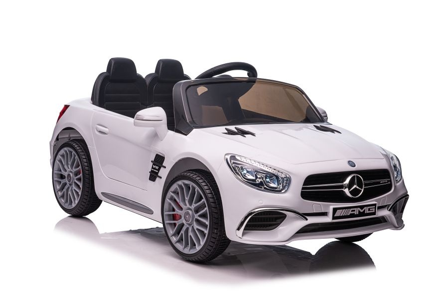 Mercedes SL65 S - elektrische kinderauto - 108x63x46 cm - wit