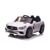 Mercedes SL65 S - elektrische kinderauto - 108x63x46 cm - wit