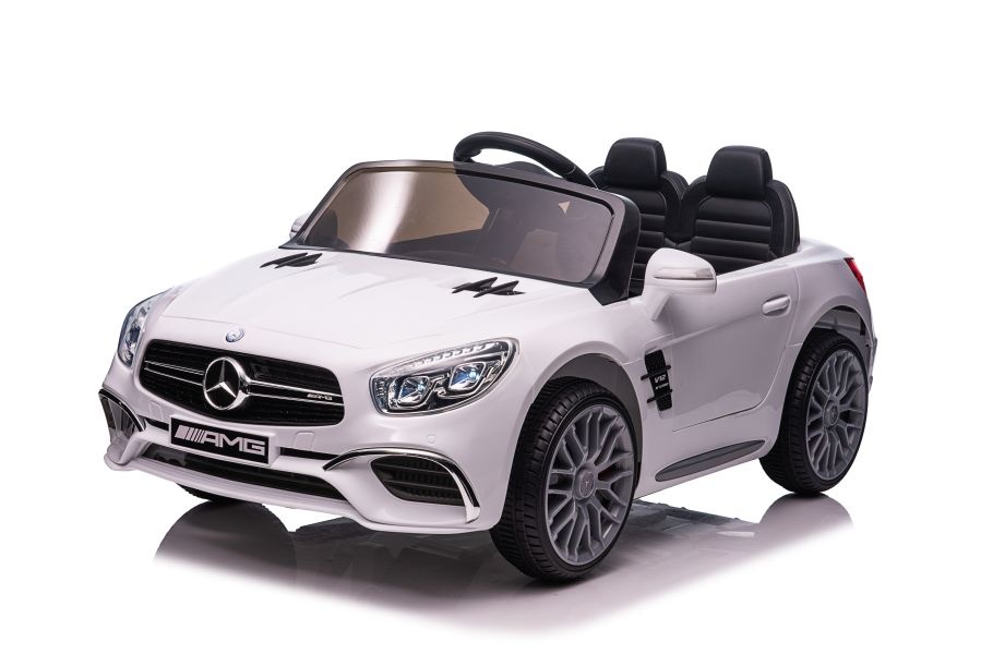 Mercedes SL65 S - elektrische kinderauto - 108x63x46 cm - wit